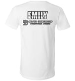 Seven Dimensions - Emily, Neon - Canvas Unisex V-Neck T-Shirt