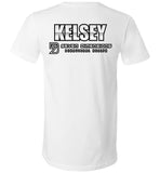 Seven Dimensions - Kelsey, Flower - Canvas Unisex V-Neck T-Shirt