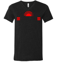 Rise Above Good & Evil - Canvas Unisex V-Neck T-Shirt