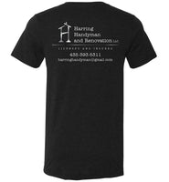 Harring Handyman and Renovation LLC - Canvas Unisex V-Neck T-Shirt