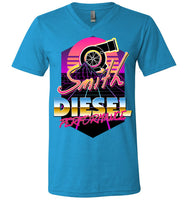 Smith Diesel - New Retro Turbo - Canvas Unisex V-Neck T-Shirt