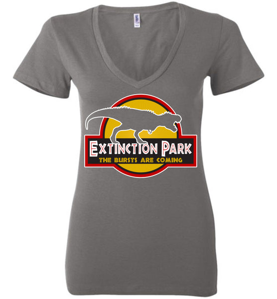Extinction Park Ladies Deep V-Neck