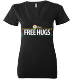Resilience Group - Free Hugs - Bella Ladies Deep V-Neck