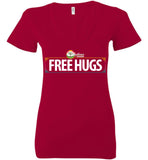 Resilience Group - Free Hugs - Bella Ladies Deep V-Neck