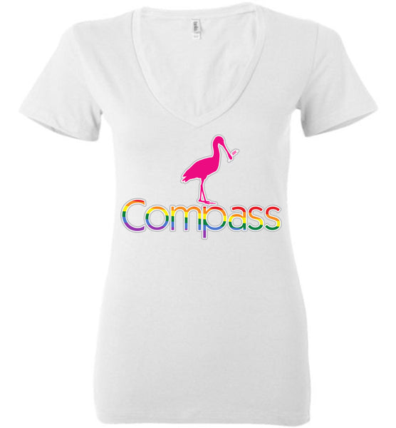 Compass Therapeutic Services - Bella Ladies Deep V-Neck