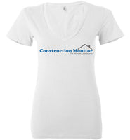 Construction Monitor - Bella Ladies Deep V-Neck