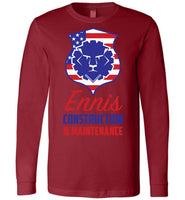 Ennis Construction & Maintenance LLC - Canvas Long Sleeve T-Shirt