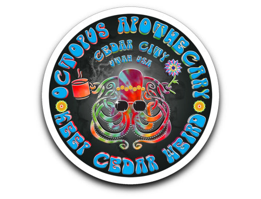 Octopus Apothecary Tie-Dye Stickers