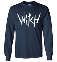 Witch - White Text Long Sleeve T-Shirt