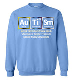 Precious + Strong + Rare = Autism - Crewneck Sweatshirt