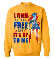 Land of the Free - Gildan Crewneck Sweatshirt