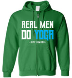 Real Men Do Yoga - Gildan Zip Hoodie