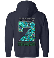 Seven Dimensions - Nebular - Gildan Zip Hoodie