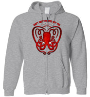 Octopus Apothecary - Can't Keep My Eyes Off, You Gildan Zip Hoodie