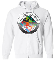 All Around Indy - Gildan Zip Hoodie