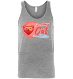 Strawberry Cat - Lifestyle - Canvas Unisex Tank