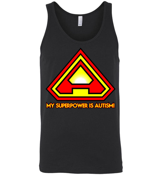 Superpower Autism - single sided - Canvas Unisex Tank