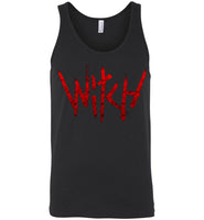 Witch - Red Text Unisex Tank