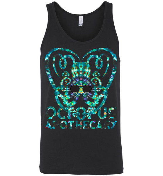 Octopus Apothecary - Tie Dyed - Canvas Unisex Tank