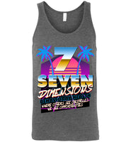 Seven Dimensions - Corinne, New Retro - Canvas Unisex Tank