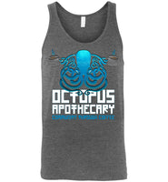Octopus Apothecary - Coffee, Tanks - Canvas Unisex Tank