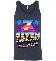 Seven Dimensions - Corinne, New Retro - Canvas Unisex Tank