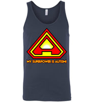 Superpower Autism - single sided - Canvas Unisex Tank
