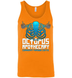 Octopus Apothecary - Coffee, Tanks - Canvas Unisex Tank