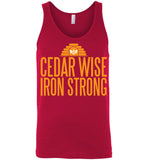Cedar Wise Iron Strong - Canvas Unisex Tank