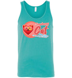 Strawberry Cat - Lifestyle - Canvas Unisex Tank