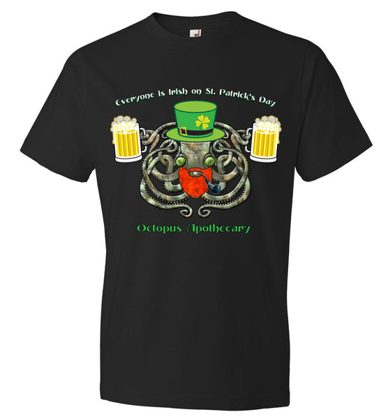 Octopus Apothecary St Patrick - Anvil Fashion T-Shirt