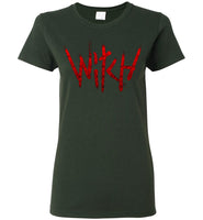 Witch - Red Text Ladies Short-Sleeve