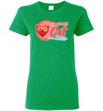 Strawberry Cat - Lifestyle - Gildan Ladies Short-Sleeve