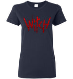 Witch - Red Text Ladies Short-Sleeve