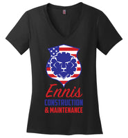 Ennis Construction & Maintenance LLC - District Made Ladies Perfect Weight V-Neck