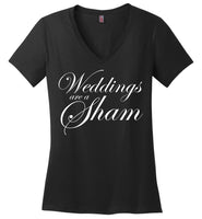 Salvesen: Weddings are a Sham: District Made Ladies Perfect Weight V-Neck