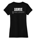 Seven Dimensions - Jamie, Flower - District Made Ladies Perfect Weight V-Neck