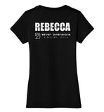 Seven Dimensions: Rebecca, Flower - District Made Ladies Perfect Weight V-Neck
