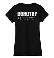Seven Dimensions - Dorothy, Neon - District Made Ladies Perfect Weight V-Neck