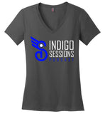 Indigo Sessions - Essentials - District Made Ladies Perfect Weight V-Neck