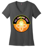 All Around Indy - Halloween - District Made Ladies Perfect Weight V-Neck