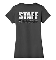 Seven Dimensions - Staff, titled on back - District Made Ladies Perfect Weight V-Neck
