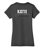 Seven Dimensions - Katie, Flower - District Made Ladies Perfect Weight V-Neck