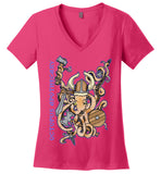 Octopus Apothecary: Viking - District Made Ladies Perfect Weight V-Neck