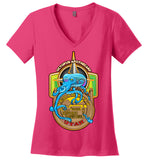 Octopus Apothecary - Nautical - District Made Ladies Perfect Weight V-Neck