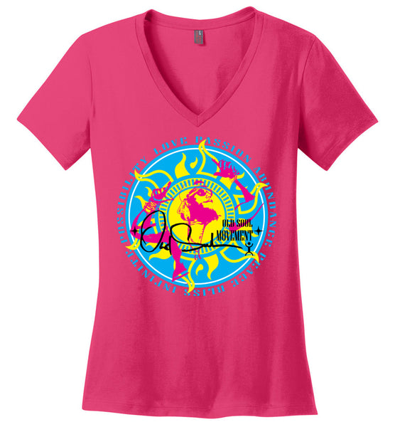 Old Soul Movement: Retro - District Made Ladies Perfect Weight V-Neck