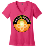 All Around Indy - Halloween - District Made Ladies Perfect Weight V-Neck