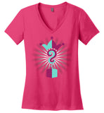 WTFreq - Essential - District Made Ladies Perfect Weight V-Neck