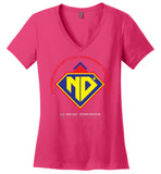 7 Dimensions - ND Hero - District Made Ladies Perfect Weight V-Neck
