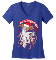 Octopus Apothecary - Krampoctopus - District Made Ladies Perfect Weight V-Neck